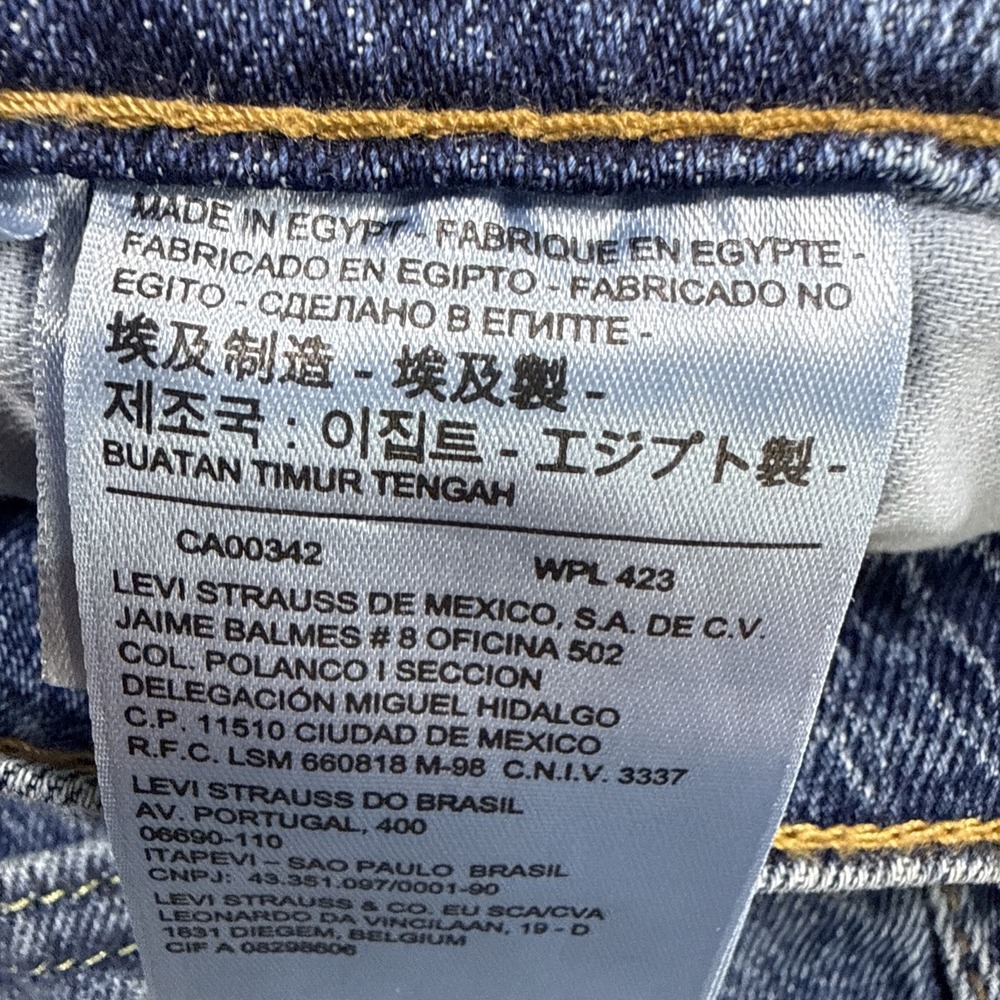 Levi's 502 Taper Jeans Men's 30X30 (30x 28.5)  Tapered Fit Blue Stretch NWT - Picture 11 of 15